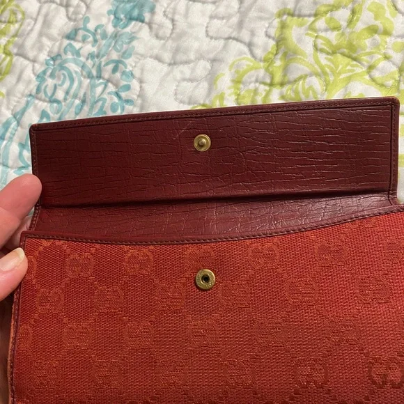 Gucci GG Horsebit Wallet Long Red - Picture 5 of 16